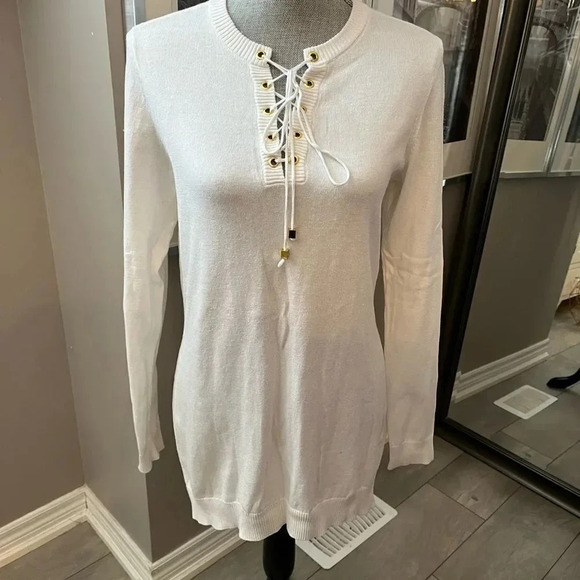 Michael Kors Lightweight Cotton Blend Sweater, Size M - Picture 7 of 7